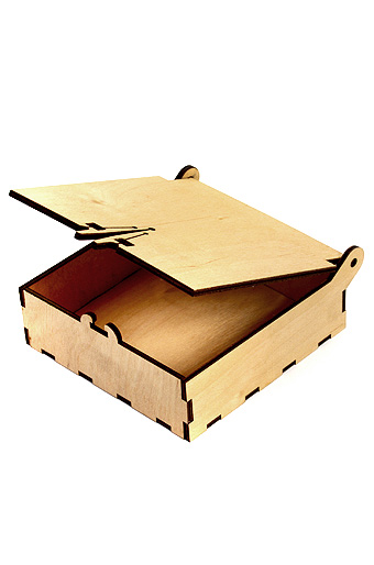 Подарочные Коробка деревянная 331 квадрат + крышка с защелкой / ПОД ЗАКАЗ от производителя