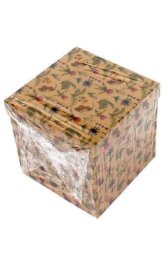 Коробка карт. крафт 051/2026 наб. из 5 кубов мал.- цветы и ягоды