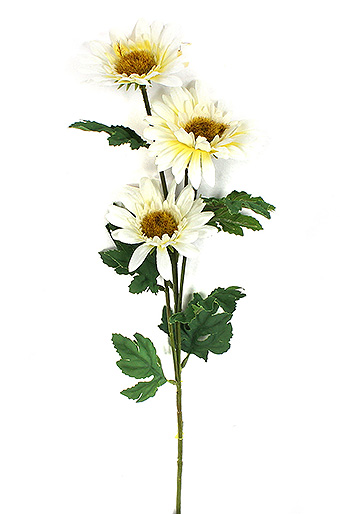 Цветок декор. 116/00 маргаритки кустовые белые