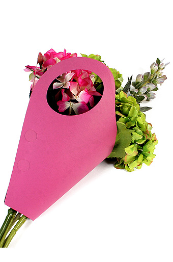 Сумка-пакет для цветов 12/61 розовая