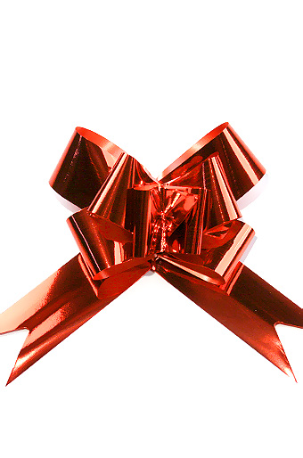 Бант бабочка 454/20 метал. красный