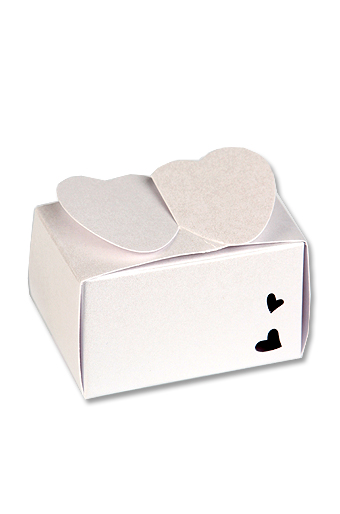Коробка дримкоут 10/01-00 НАБОР из 4 прямоуг. с двумя сердечками бел.
