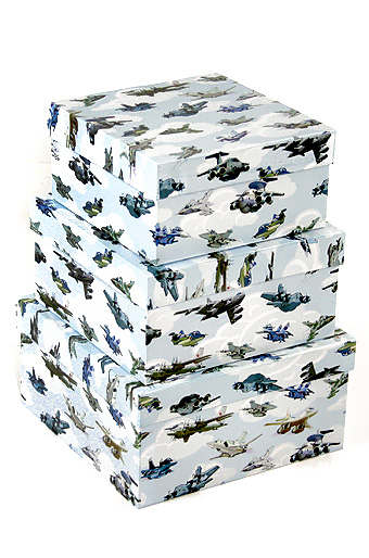 Коробка карт. 030/651 наб. из 3 квадр. средн.- воздушный флот
