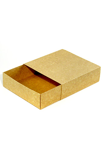 Коробка крафт бьянко 137/00 спич. коробок квадрат